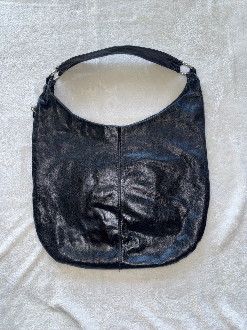 Hobo International Black Leather Hobo Shoulder Bag Classic Carryall